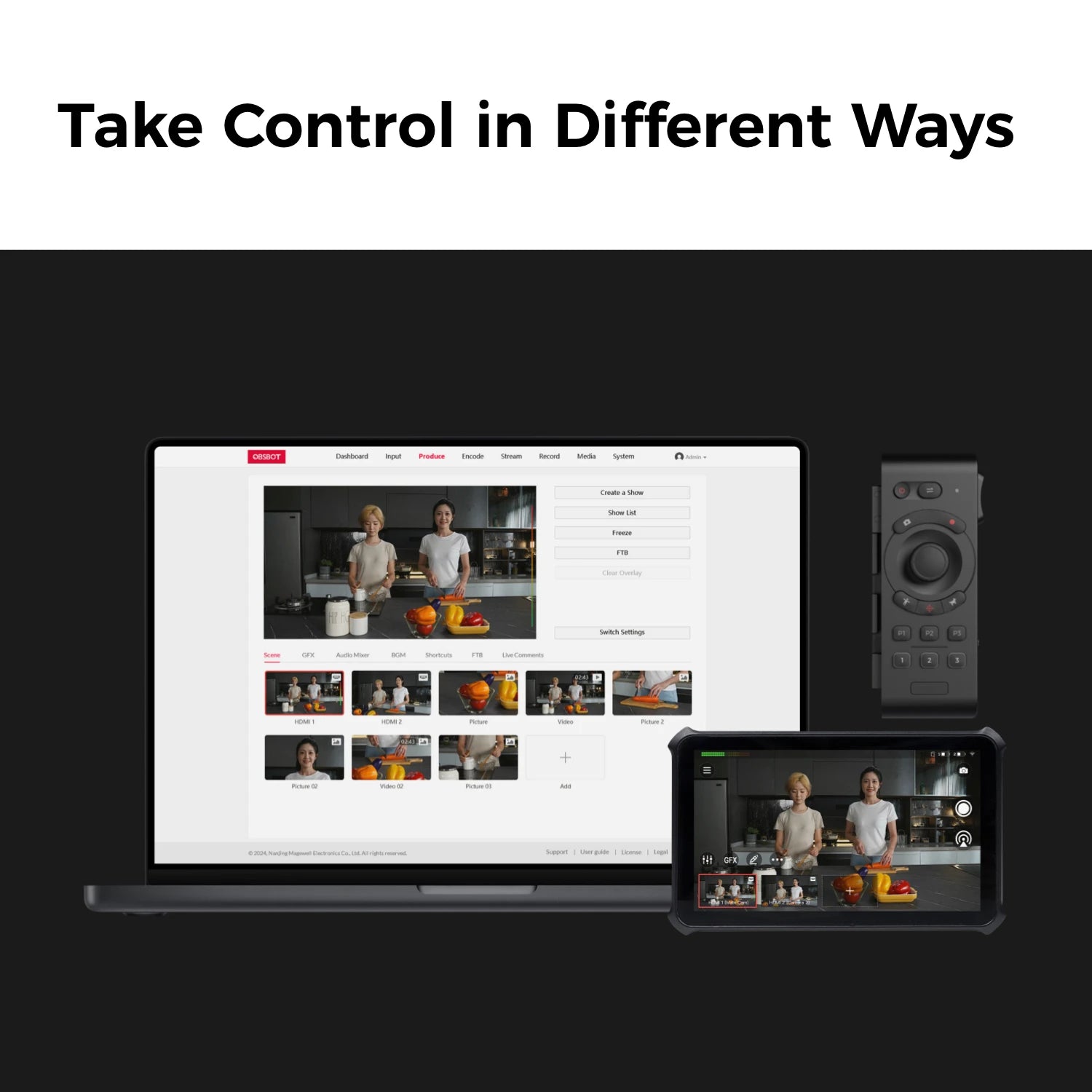 Talent All-in-One Multi-Cam Production Studio